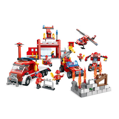 COGO 86-111PCS Eight Fire Building Block Toys