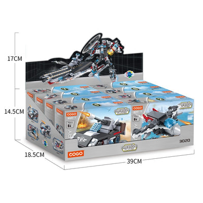 COGO Eight 2-In-1 Military Building Block Toys