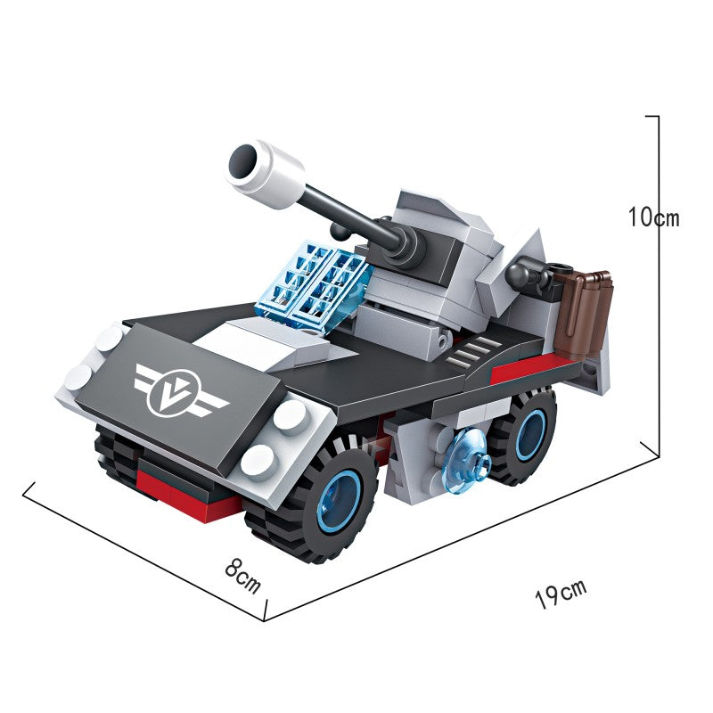 COGO Eight 2-In-1 Military Building Block Toys