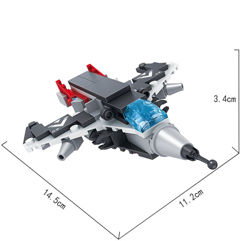 COGO Eight 2-In-1 Military Building Block Toys