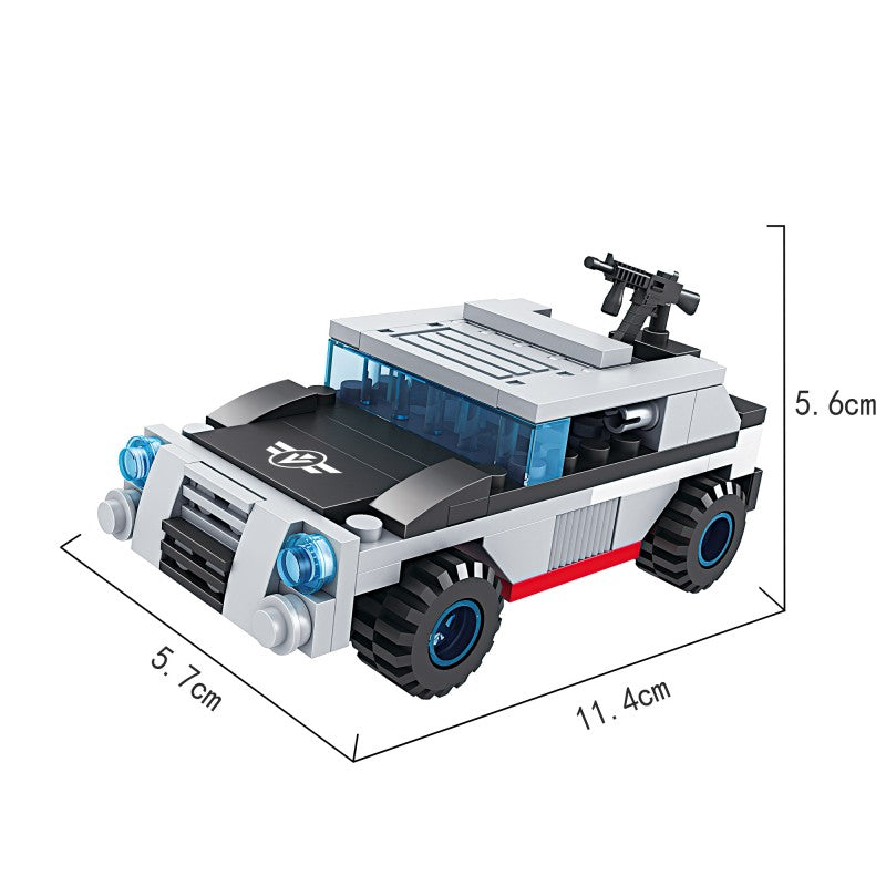 COGO Eight 2-In-1 Military Building Block Toys