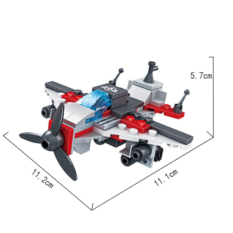 COGO Eight 2-In-1 Military Building Block Toys