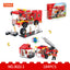 COGO 184PCS 2-in-1 Fire Truck Building Block Toy