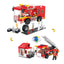 COGO 184PCS 2-in-1 Fire Truck Building Block Toy