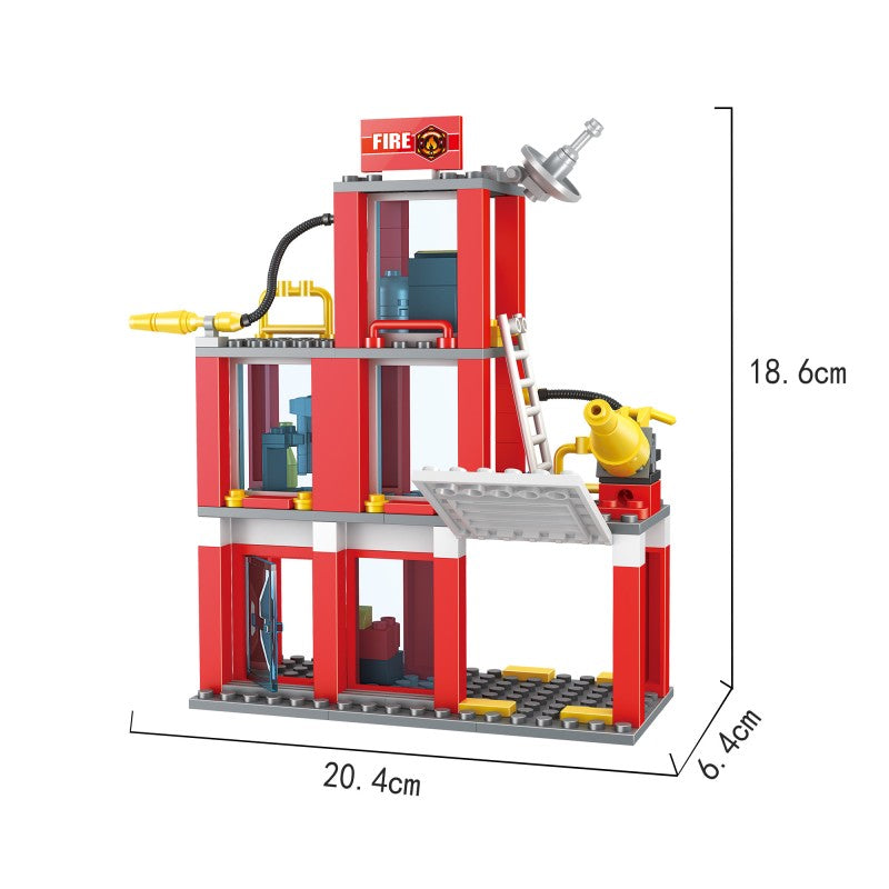 COGO 178PCS 2-In-1 Fire Building Building Block Toy