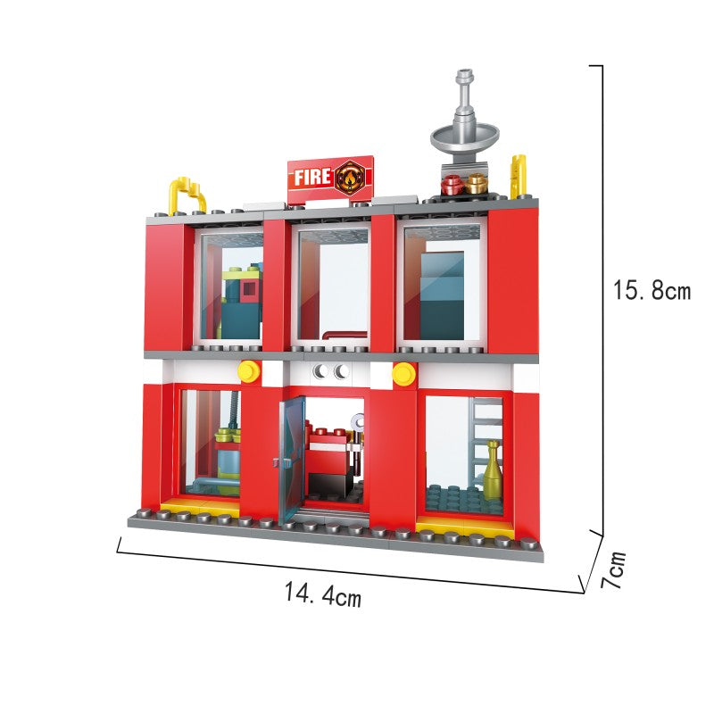 COGO 178PCS 2-In-1 Fire Building Building Block Toy