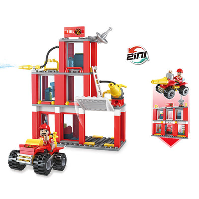 COGO 178PCS 2-In-1 Fire Building Building Block Toy