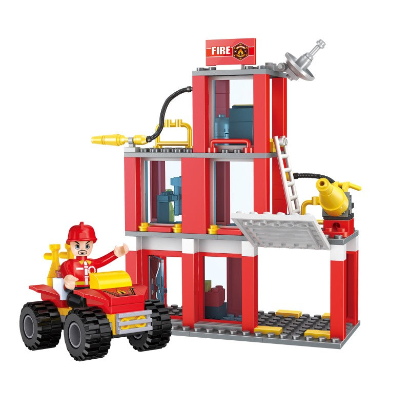 COGO 178PCS 2-In-1 Fire Building Building Block Toy