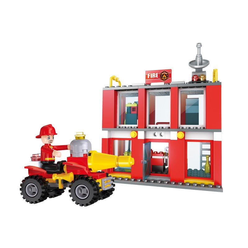 COGO 178PCS 2-In-1 Fire Building Building Block Toy