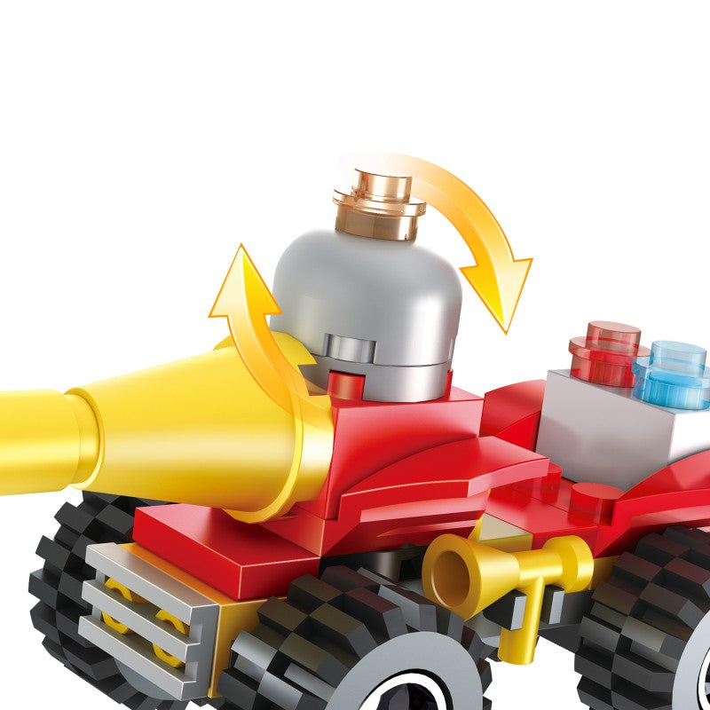 COGO 178PCS 2-In-1 Fire Building Building Block Toy