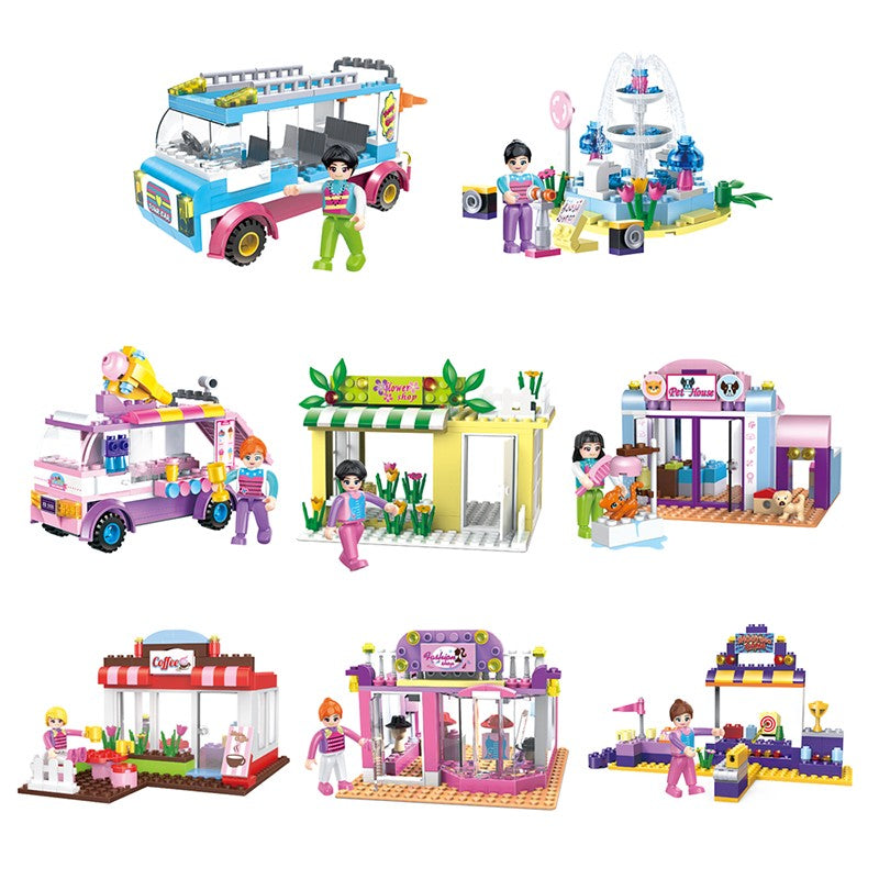 COGO Eight Building Block Toys For Girls