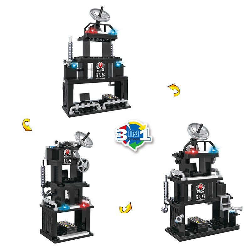 COGO 733PCS Eight Types Of City Swat Building Block Toys