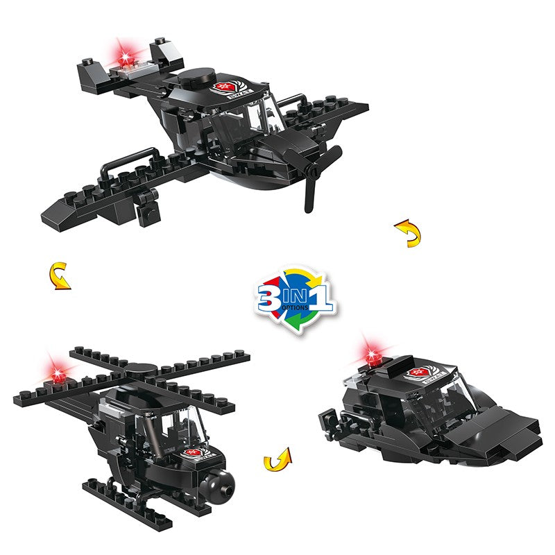 COGO 733PCS Eight Types Of City Swat Building Block Toys