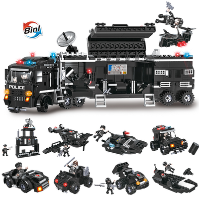 COGO 733PCS Eight Types Of City Swat Building Block Toys