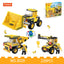 COGO 220PCS Creative And Versatile One-Change Three Engineering Vehicle Building Block Toys