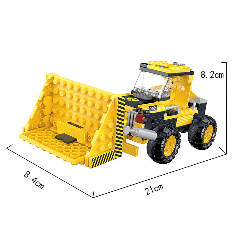 COGO 220PCS Creative And Versatile One-Change Three Engineering Vehicle Building Block Toys