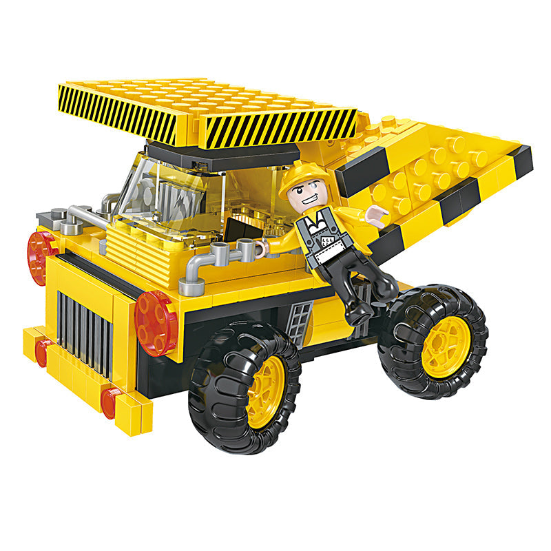 COGO 220PCS Creative And Versatile One-Change Three Engineering Vehicle Building Block Toys