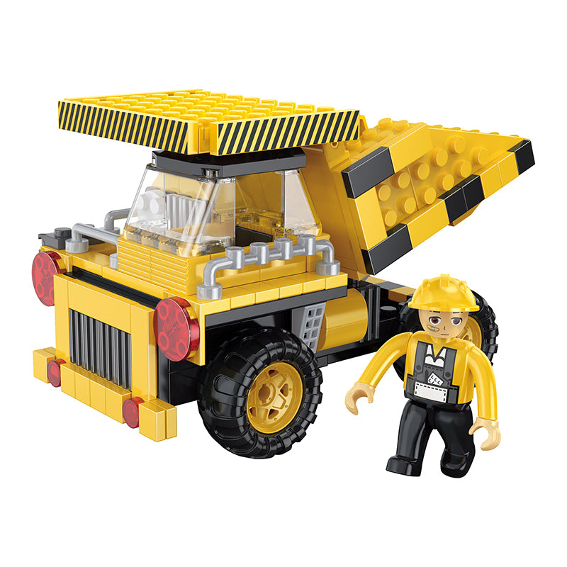 COGO 220PCS Creative And Versatile One-Change Three Engineering Vehicle Building Block Toys