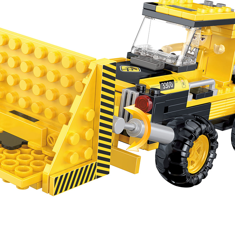 COGO 220PCS Creative And Versatile One-Change Three Engineering Vehicle Building Block Toys