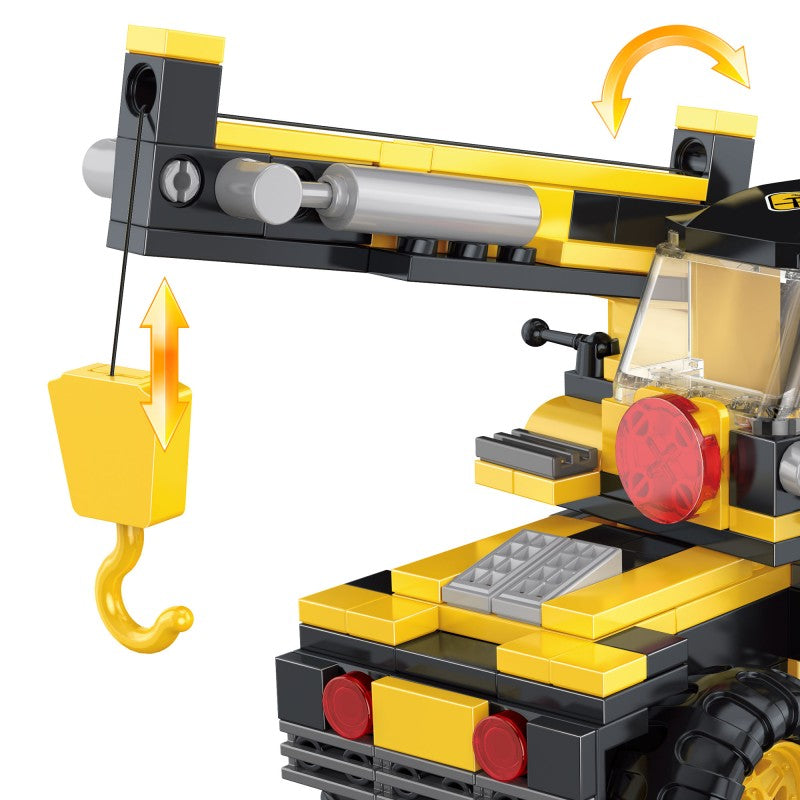 COGO 220PCS Creative And Versatile One-Change Three Engineering Vehicle Building Block Toys