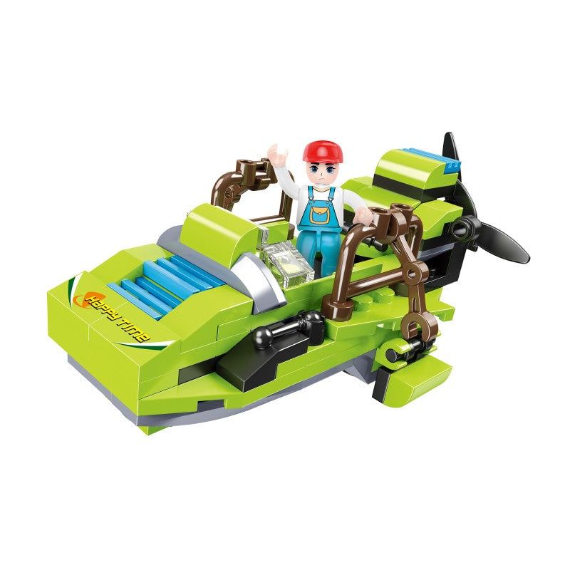 COGO 178PCS Creative And Changeable Tri-War Airplane Building Block Toy
