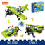 COGO 178PCS Creative And Changeable Tri-War Airplane Building Block Toy