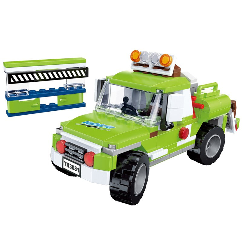 COGO 302PCS Creative And Changeable Three Picnic Car Building Block Toys