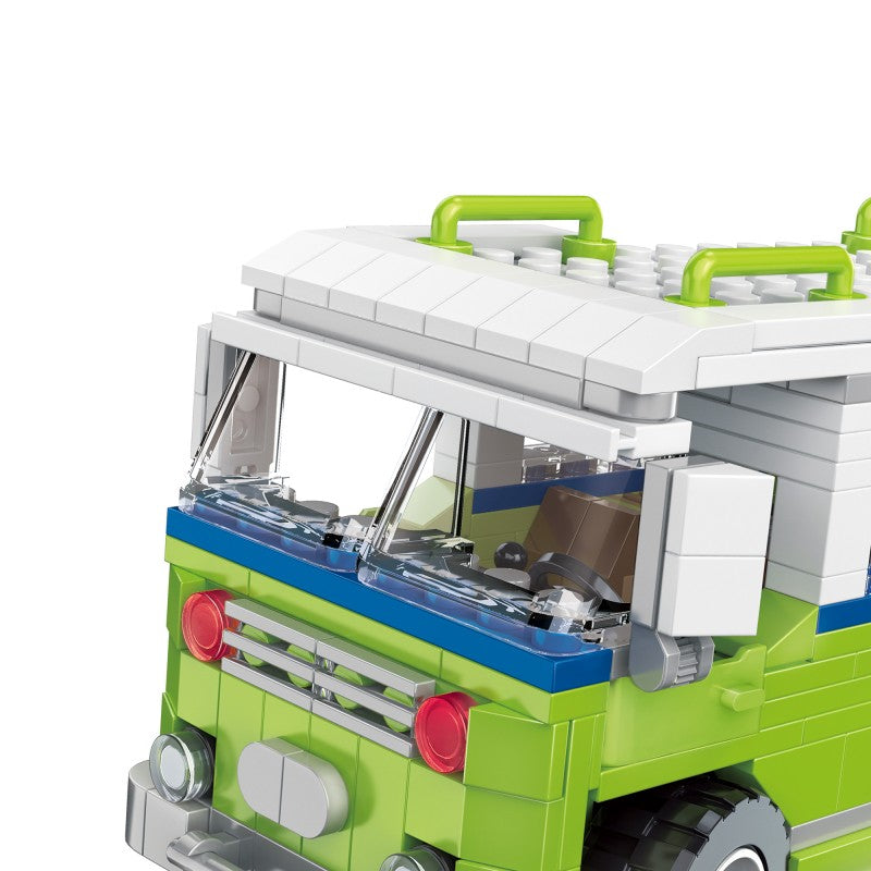 COGO 302PCS Creative And Changeable Three Picnic Car Building Block Toys
