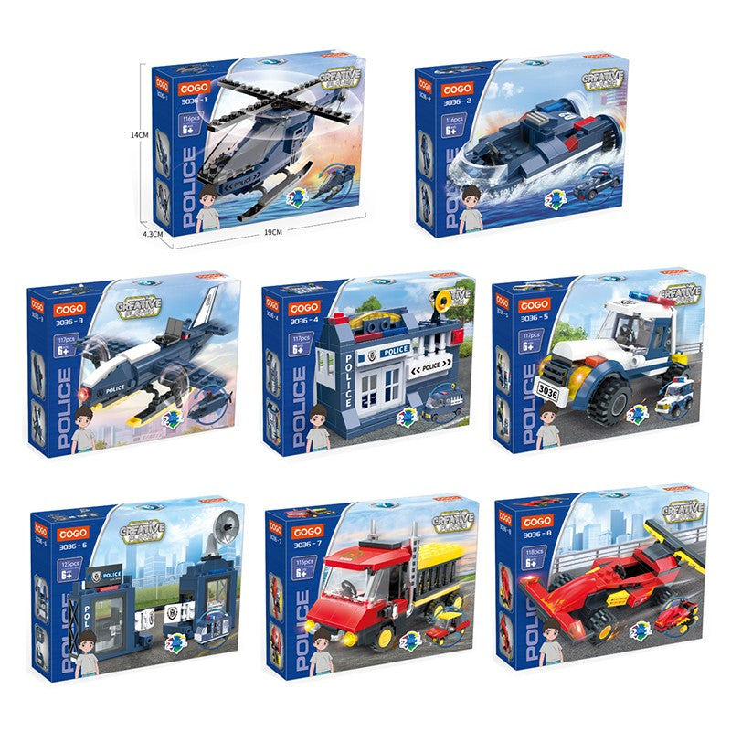 COGO Police Changeable Building Block Toys