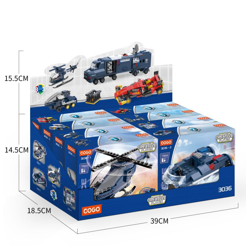 COGO Police Changeable Building Block Toys