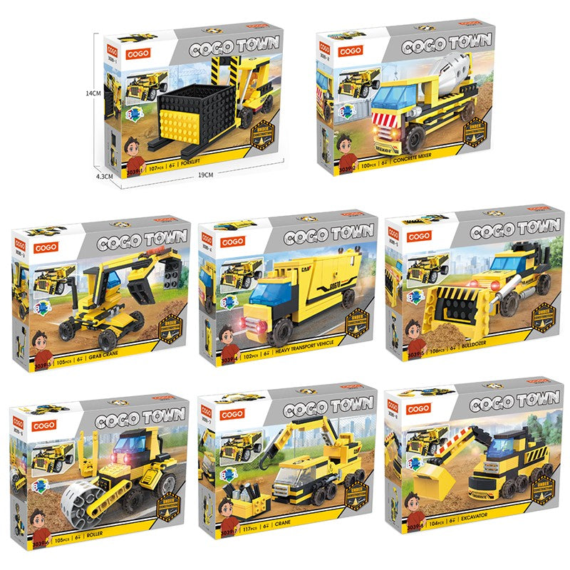 COGO One-To-Two Engineering Set Building Block Toys