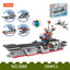 COGO 594PCS Four-In-One Warship Building Block Toy