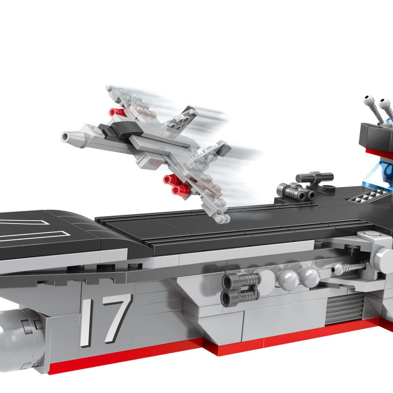 COGO 594PCS Four-In-One Warship Building Block Toy