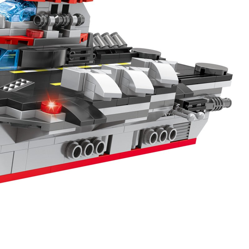 COGO 594PCS Four-In-One Warship Building Block Toy