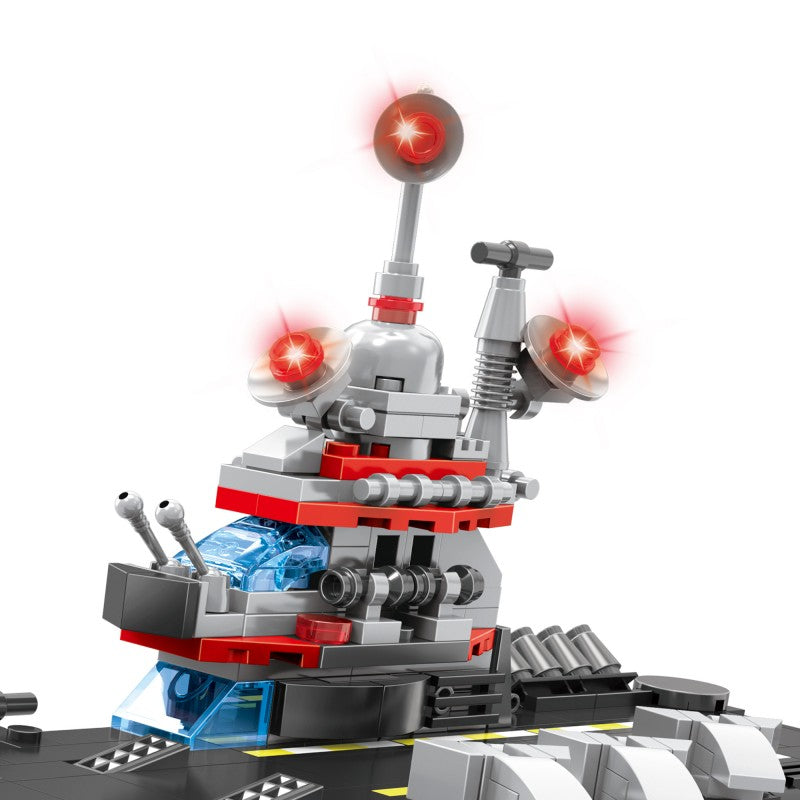 COGO 594PCS Four-In-One Warship Building Block Toy