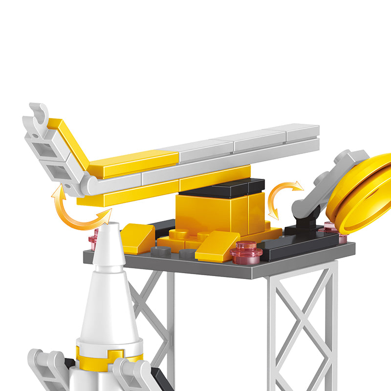 COGO 595PCS Four-In-One Aerospace Lunar Exploration Lander Building Block Toy