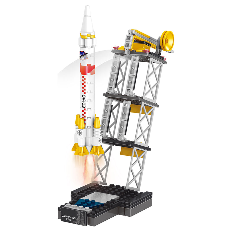 COGO 595PCS Four-In-One Aerospace Lunar Exploration Lander Building Block Toy