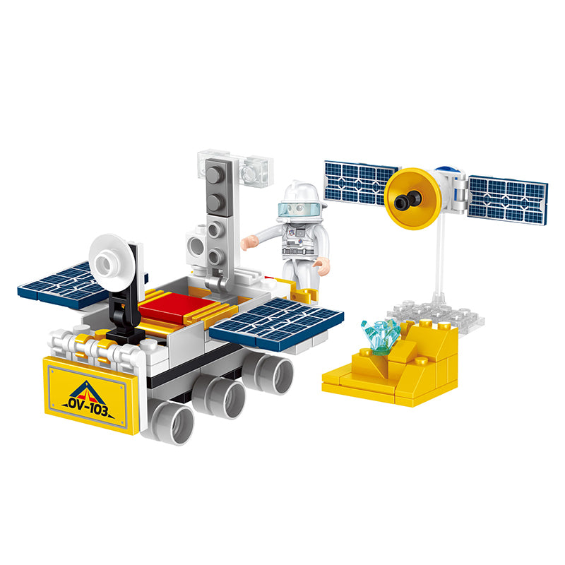 COGO 595PCS Four-In-One Aerospace Lunar Exploration Lander Building Block Toy