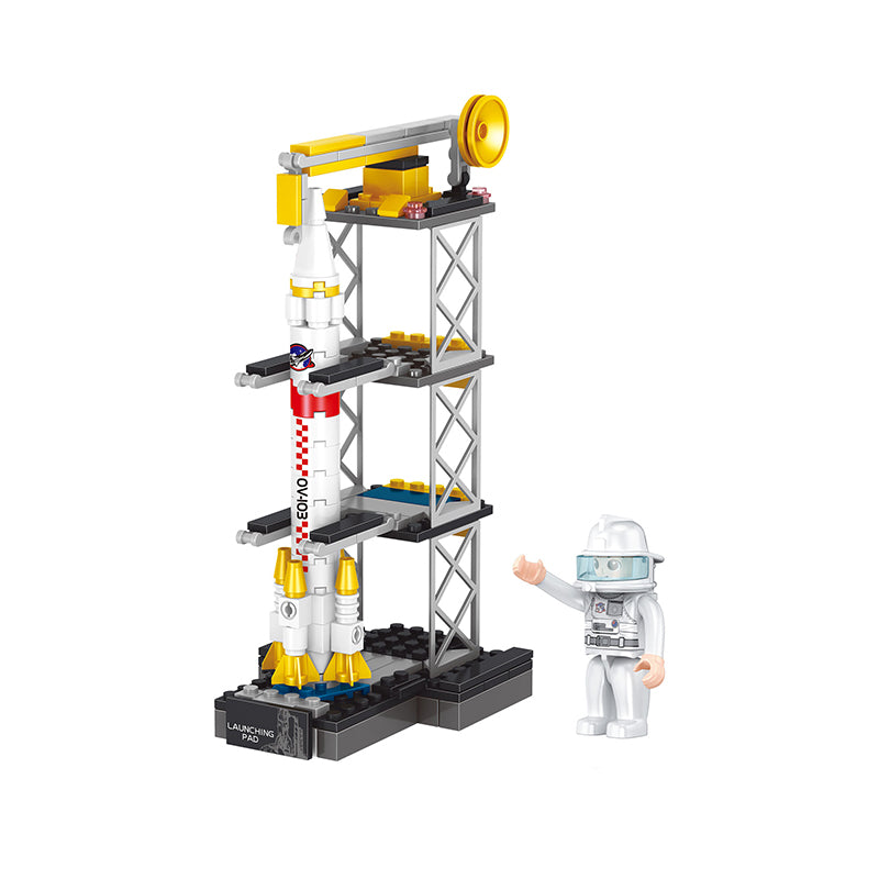 COGO 595PCS Four-In-One Aerospace Lunar Exploration Lander Building Block Toy