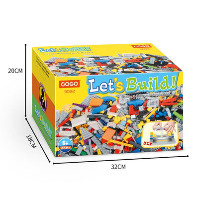 COGO 1200PCS Freely Build DIY Flight Building Block Toys
