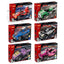 COGO Six Mini Pull-Back Racing Building Block Toys