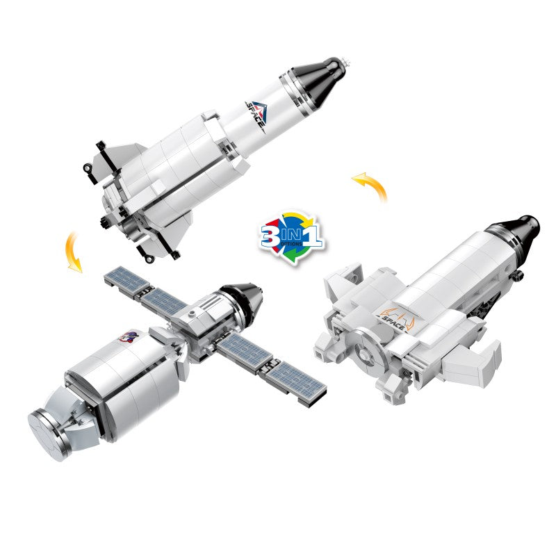 COGO 176PCS Space One To Three Space Rocket Building Block Toys