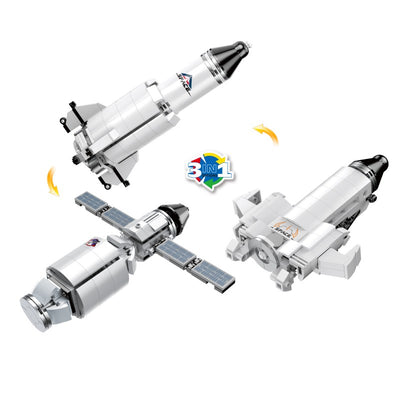 COGO 176PCS Space One To Three Space Rocket Building Block Toys