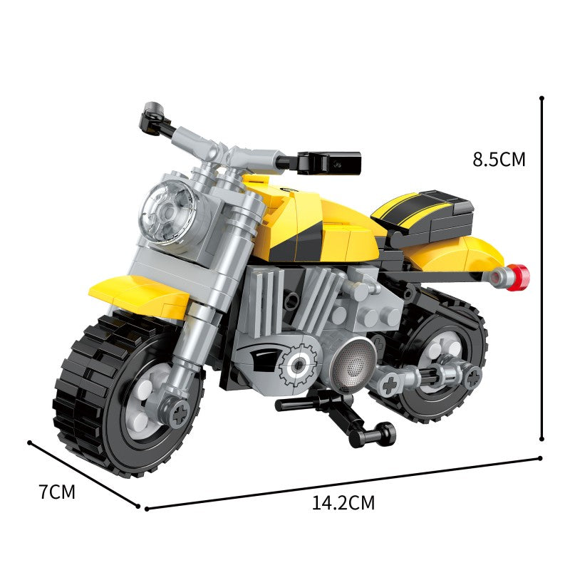 COGO 251PCS Creative And Changeable Motorcycle Building Block Toys