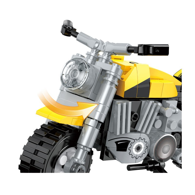 COGO 251PCS Creative And Changeable Motorcycle Building Block Toys