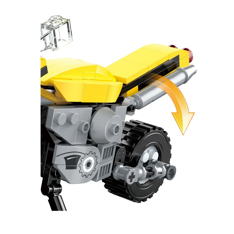 COGO 251PCS Creative And Changeable Motorcycle Building Block Toys