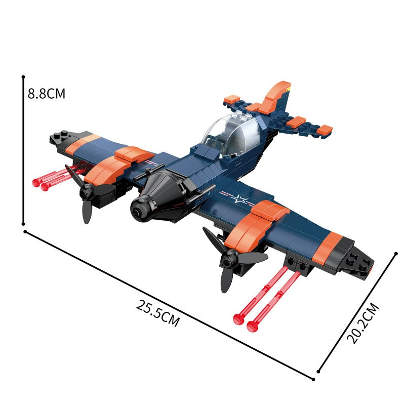 COGO 248PCS Creative And Changeable Airplane Building Block Toys
