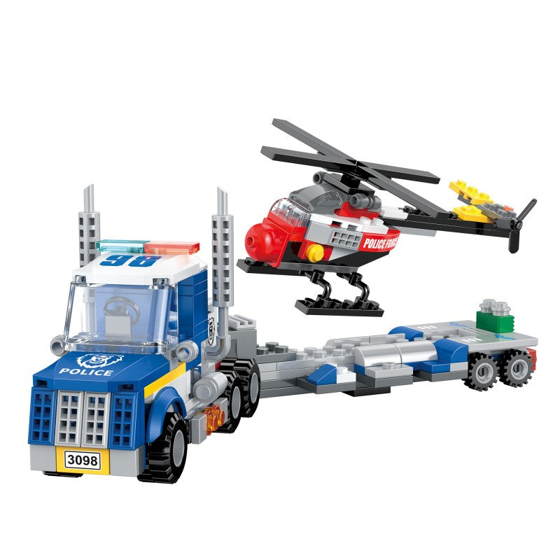COGO 249PCS Creative And Changeable Police Car Building Block Toys