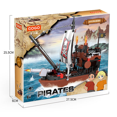 COGO 167PCS Pirate Pirate Ship Building Block Toys