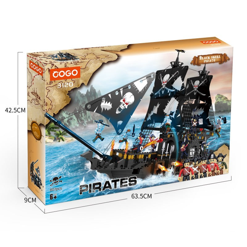 COGO 807PCS Pirate Pirate Ship Building Block Toys
